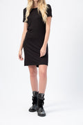 RAG & BONE Ribbed Wrap Dress in Black