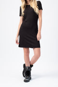 RAG & BONE Ribbed Wrap Dress in Black