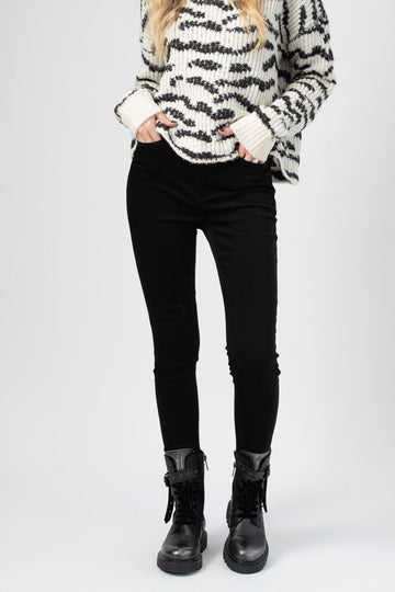 RAG & BONE Nina High Rise Ankle Skinny Jean in Black