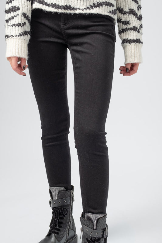 RAG & BONE Nina High Rise Ankle Skinny Jean in Black