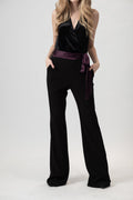 RAMY BROOK Nina Jumpsuit in Black / Merlot