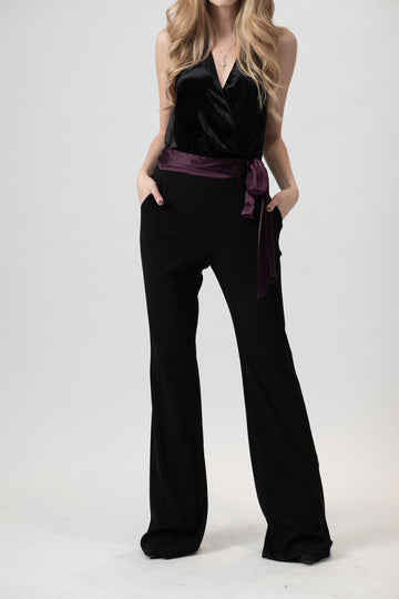 RAMY BROOK Nina Jumpsuit in Black / Merlot
