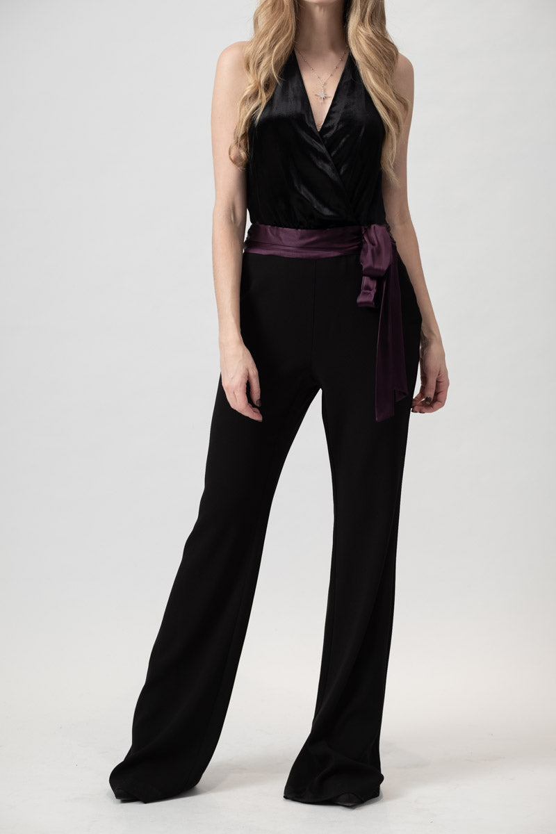 RAMY BROOK Nina Jumpsuit in Black / Merlot