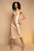 SABLYN Taylor Silk Dress in Sandhill