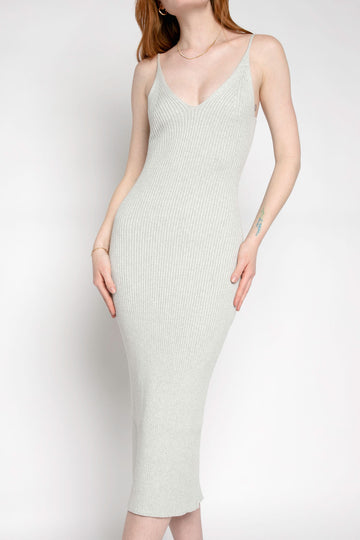 SABLYN Allison Ribbed Dress in Blizzard