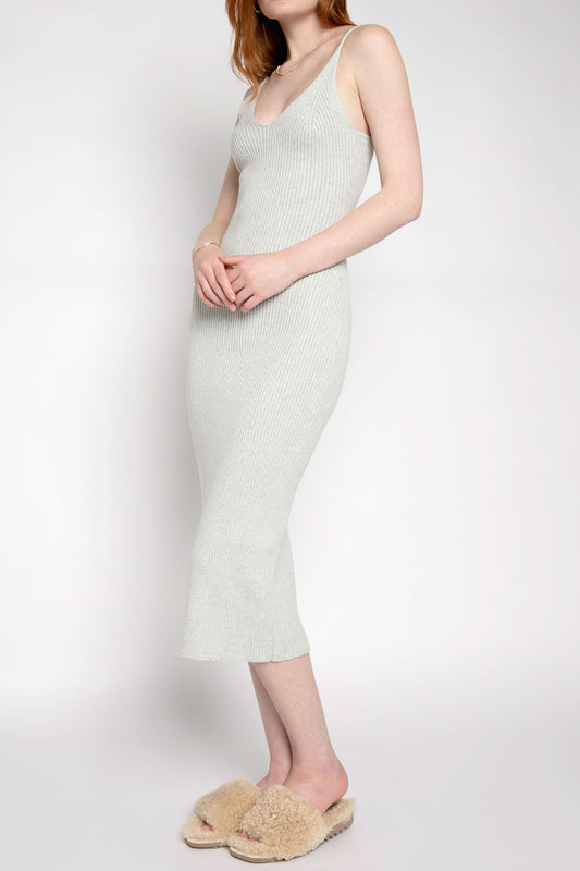 SABLYN Allison Ribbed Dress in Blizzard