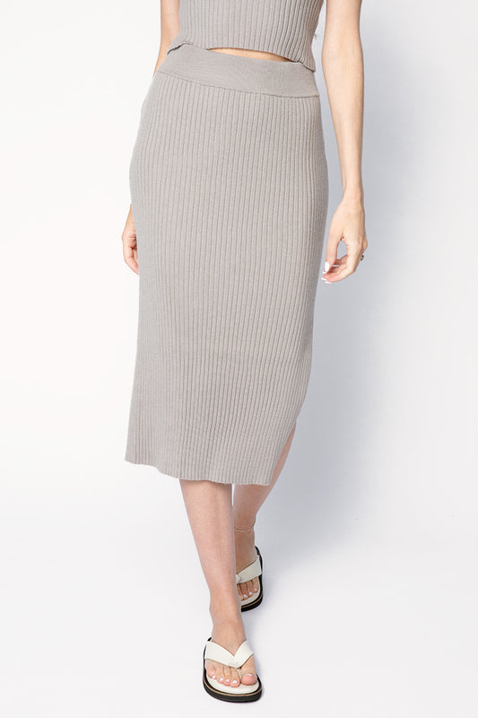 SABLYN Debs Fitted Skirt in Fog