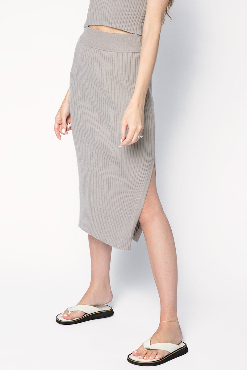 SABLYN Debs Fitted Skirt in Fog