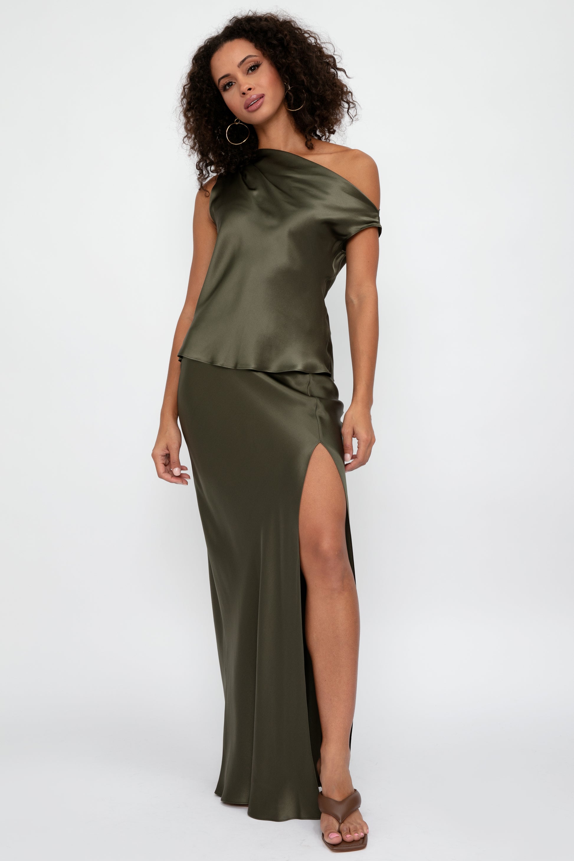 SABLYN Isabella Silk Skirt in Kernwood