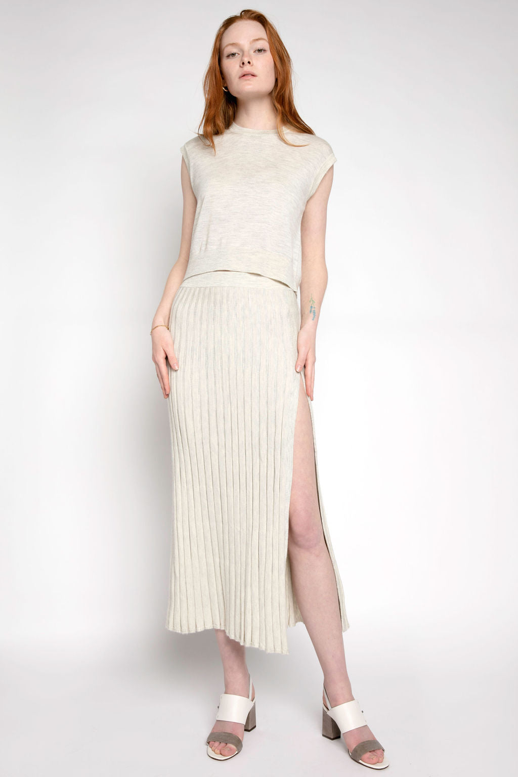 SABLYN Flynn Maxi Skirt in Blizzard