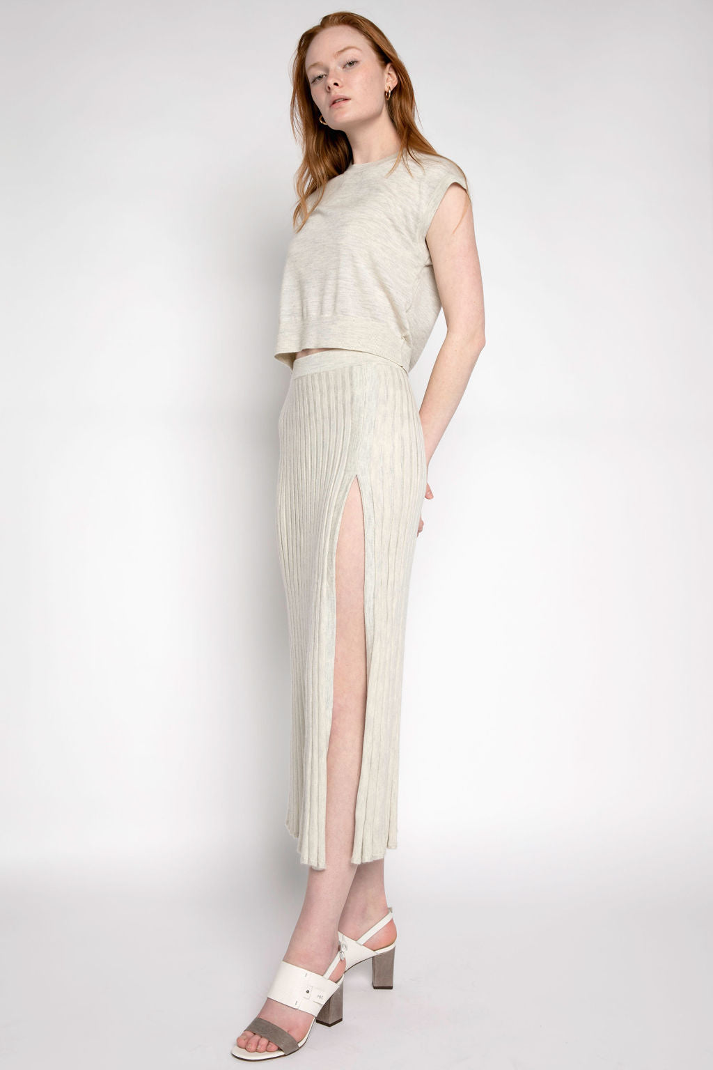 SABLYN Flynn Maxi Skirt in Blizzard