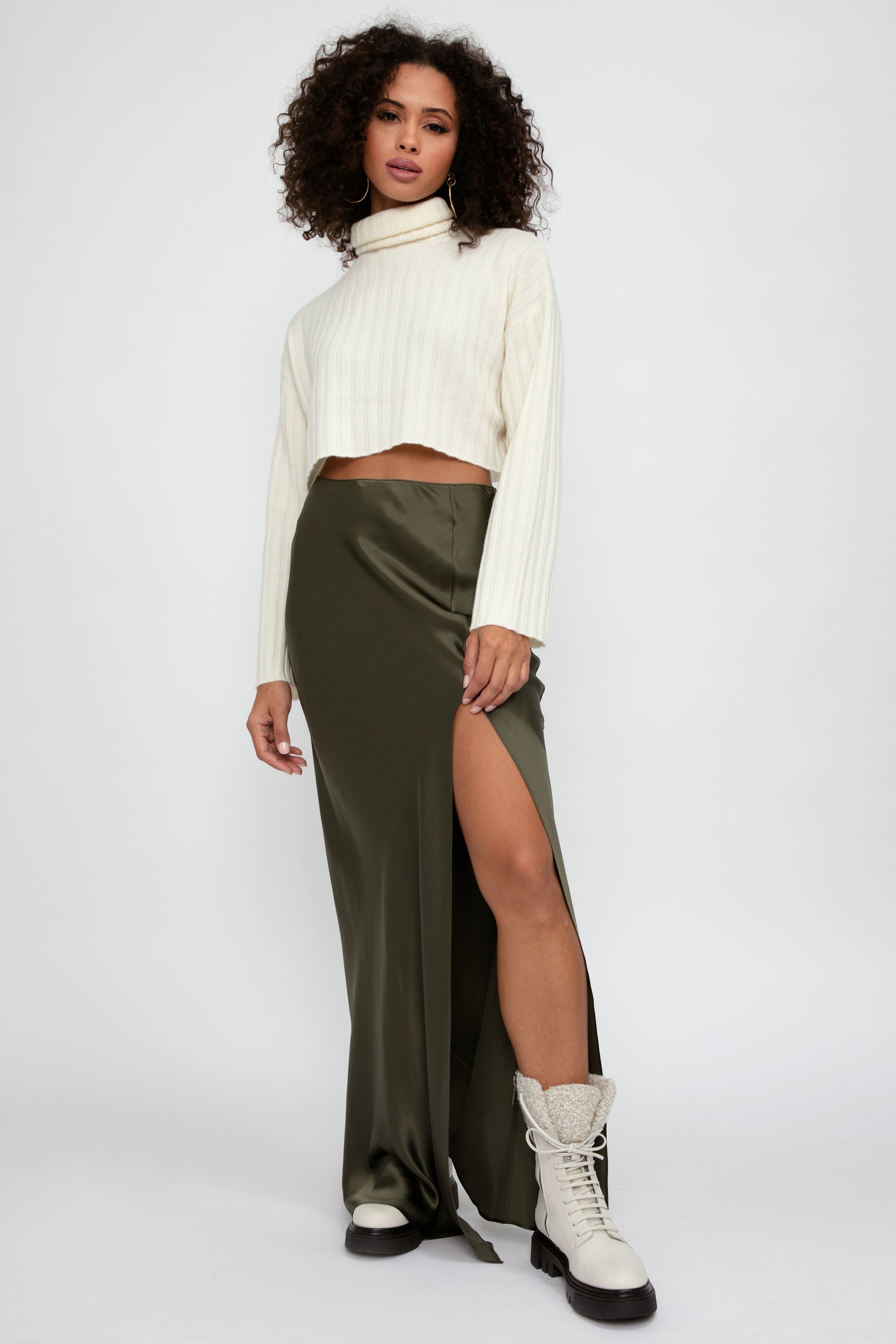 SABLYN Isabella Silk Skirt in Kernwood