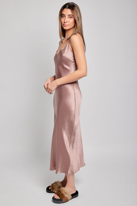 SABLYN Taylor Silk Dress in Mink