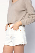 SLVRLAKE Farrah Short in Natural White