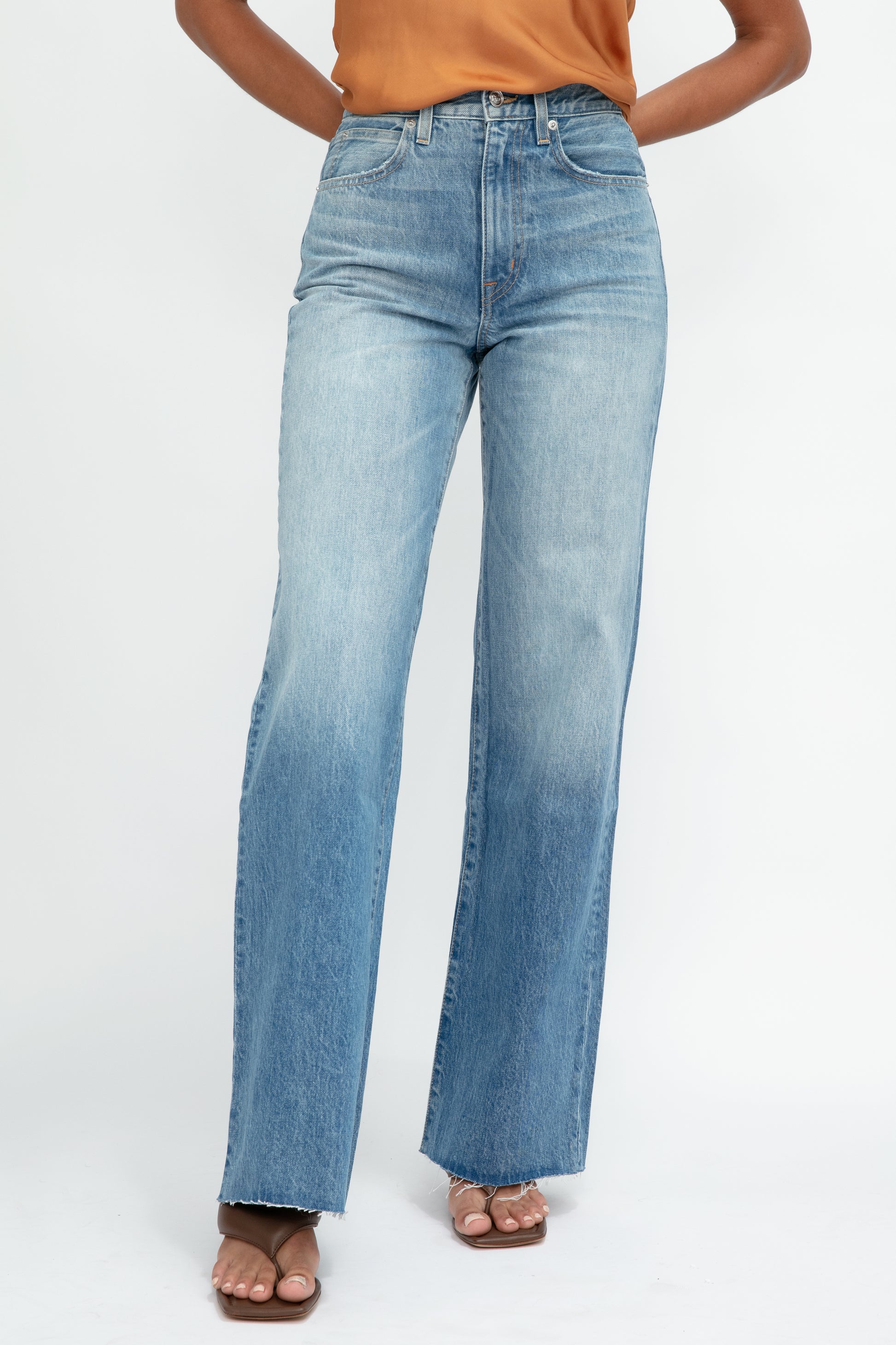 SLVRLAKE Grace High Rise Jean in Lovesick Blues