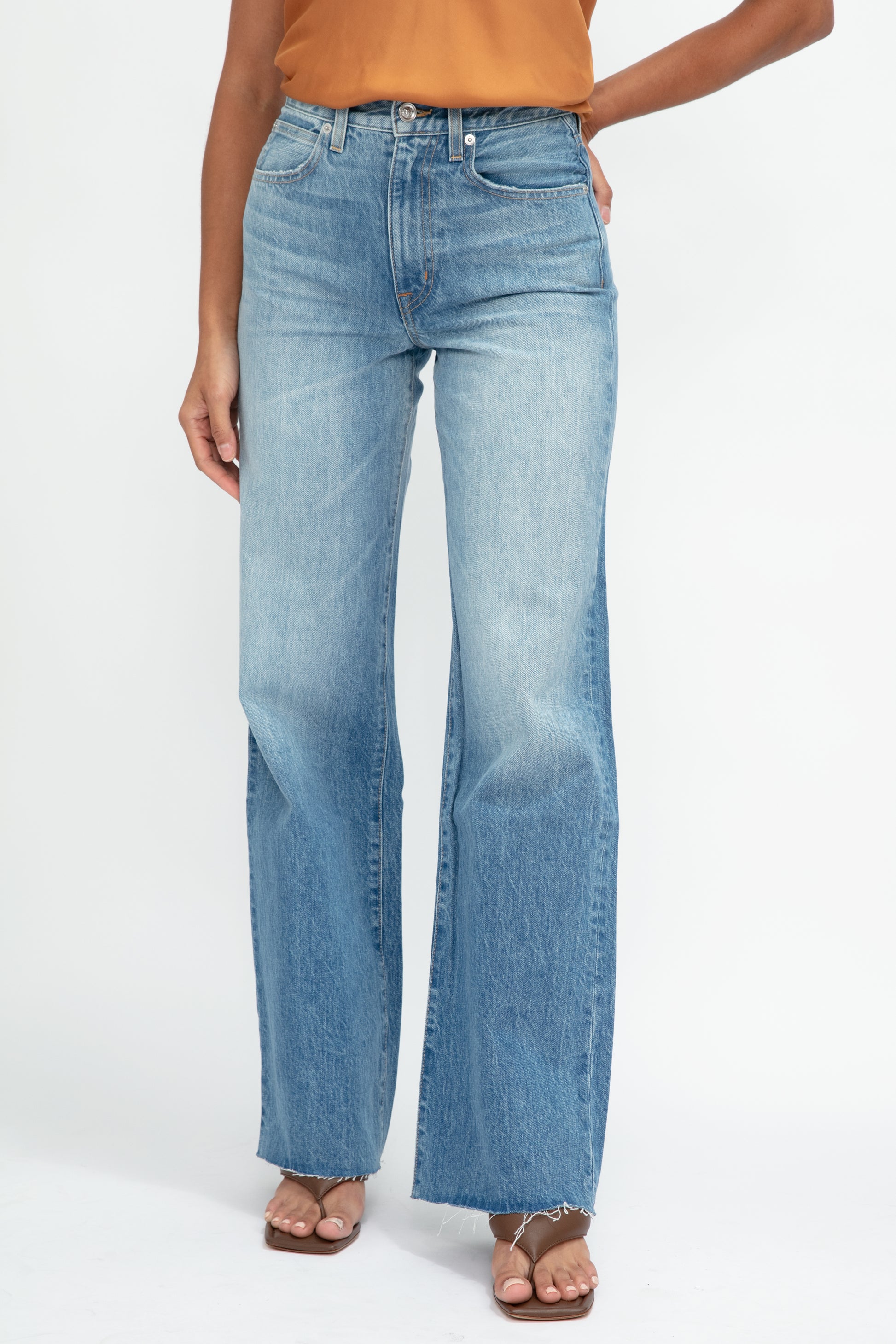 SLVRLAKE Grace High Rise Jean in Lovesick Blues
