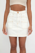 SLVRLAKE Savior Skirt in Natural White