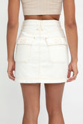 SLVRLAKE Savior Skirt in Natural White