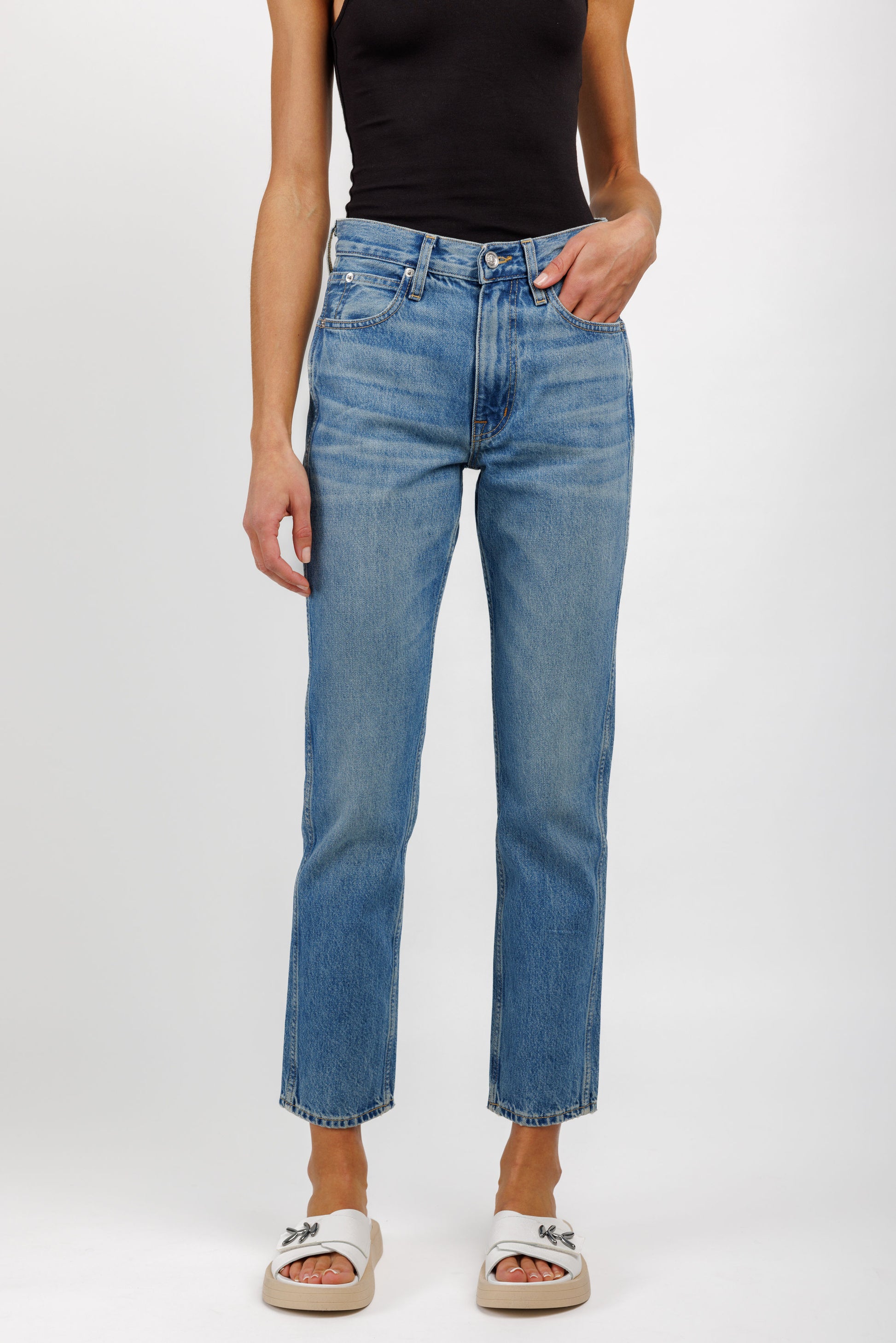 SLVRLAKE Virginia Slim Jeans in Pay No Mind