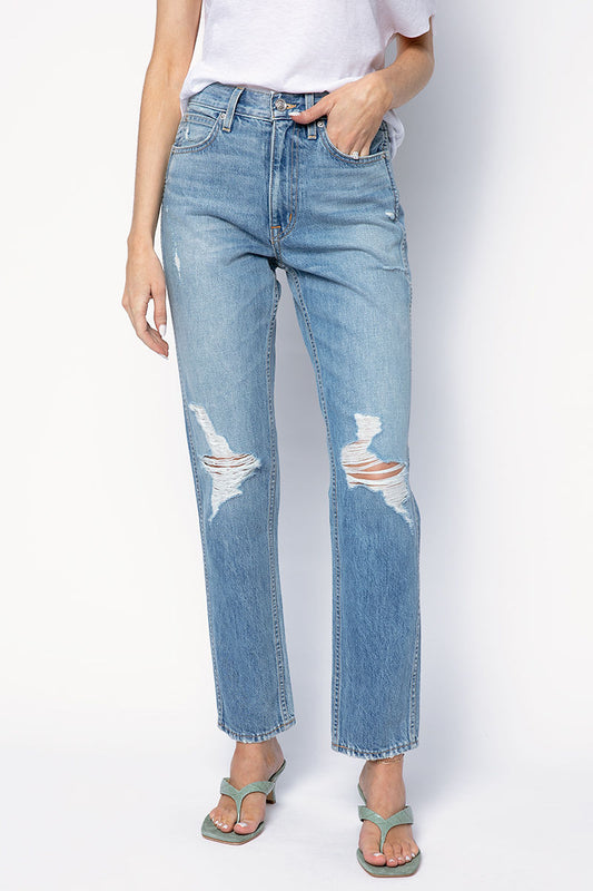 SLVRLAKE Virginia Slim Jeans in Rolling Waters