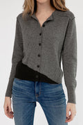 PAYCHI GUH Cardigan in Thunder Black