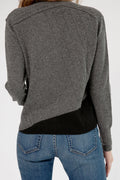 PAYCHI GUH Cardigan in Thunder Black