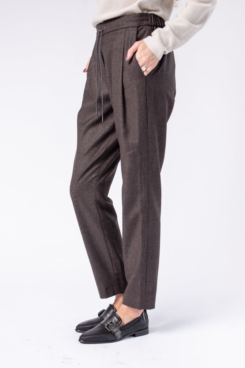 FABIANA FILIPPI Spello Jogger Trouser in Moka