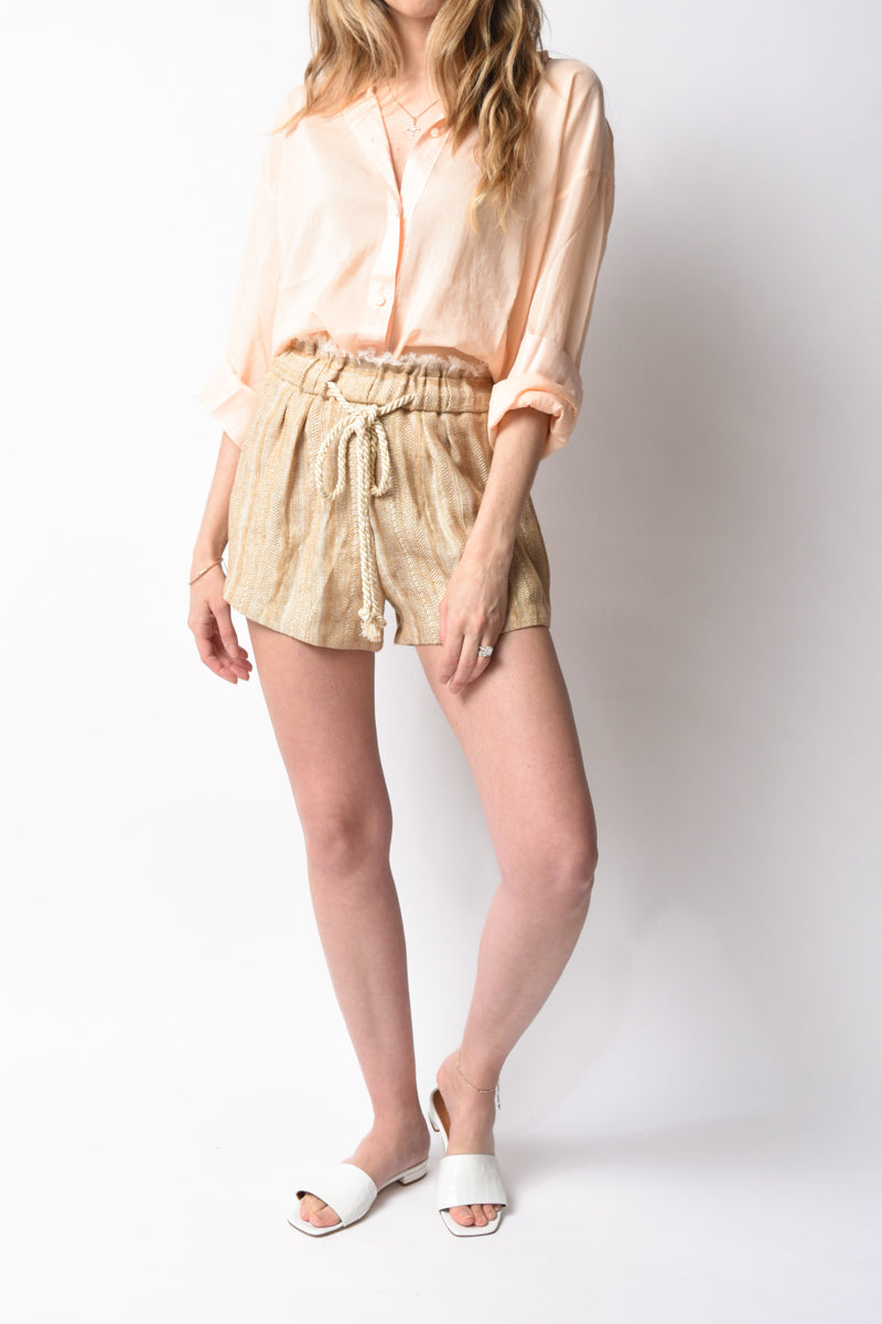 FORTE FORTE Cotton Silk Voile Shirt in Cipria