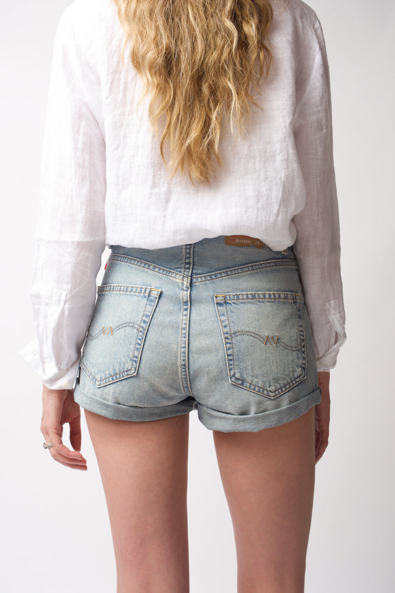 DENIMIST Kat Rolled Shorts in Indigo