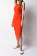 RAG & BONE Kishi Seamless Tank Dress in Orange Flame