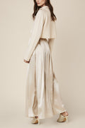 SABLYN Luca Pleated Skirt in Cream