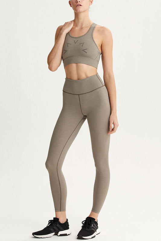 VARLEY Luna Legging in Driftwood Mini Dots