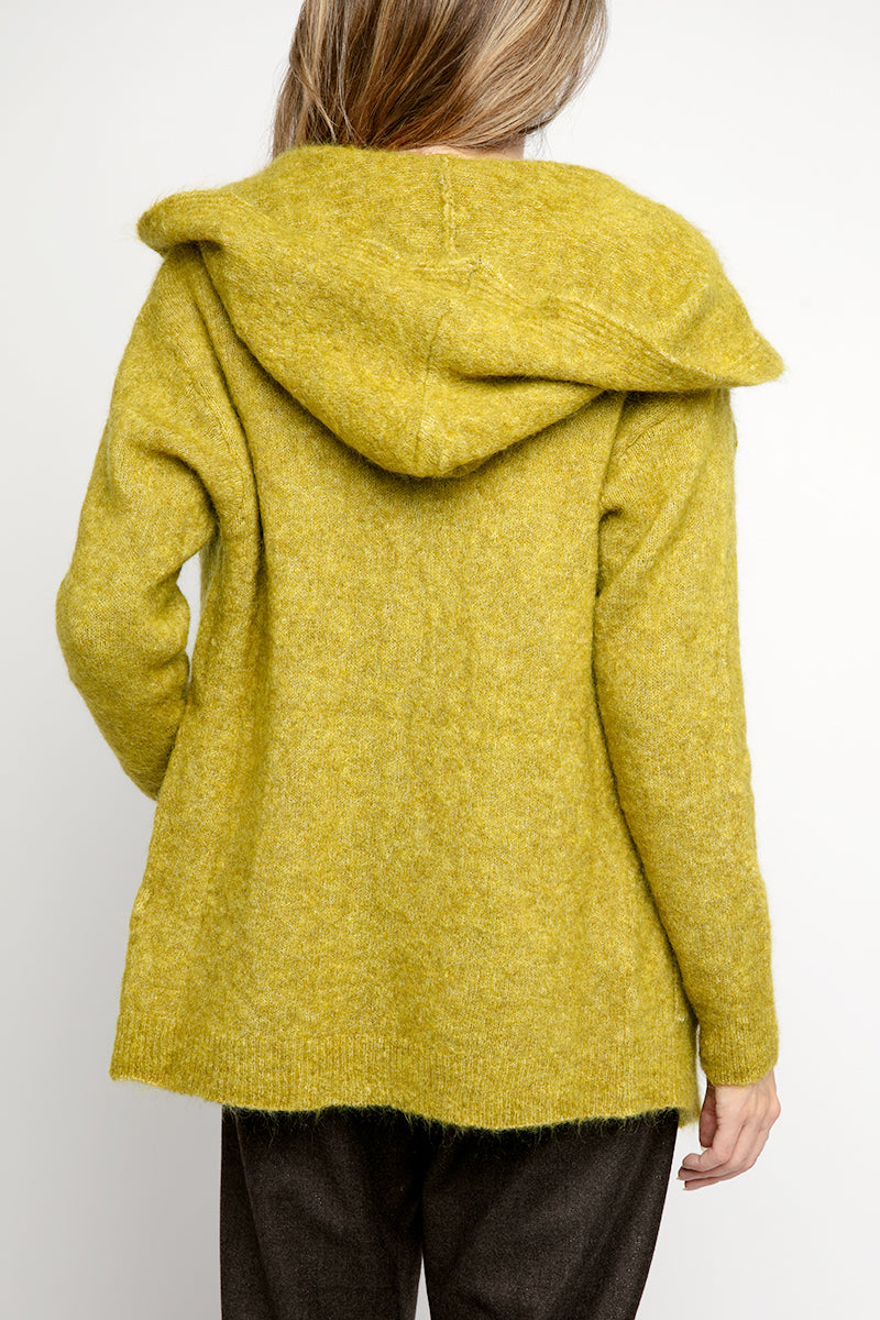 TANDEM Hooded Cardigan in Cactus