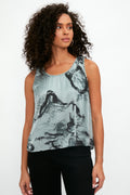 TANDEM Sleeveless Top in Jade Print