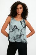TANDEM Sleeveless Top in Jade Print