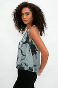 TANDEM Sleeveless Top in Jade Print