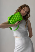 THEMOIRè Feronia Vegan Napa Bag in Mantis Green
