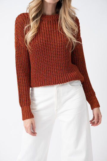 Roberto Collina Crewneck Sweater in Bronze