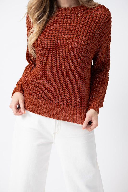 Roberto Collina Crewneck Sweater in Bronze