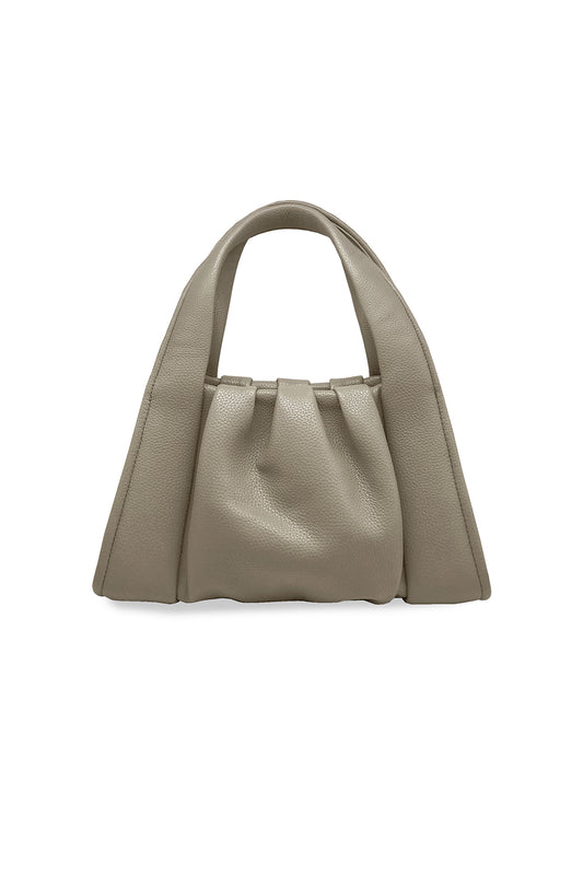 THEMOIRè Clio Vegan Leather Bag in Mushroom