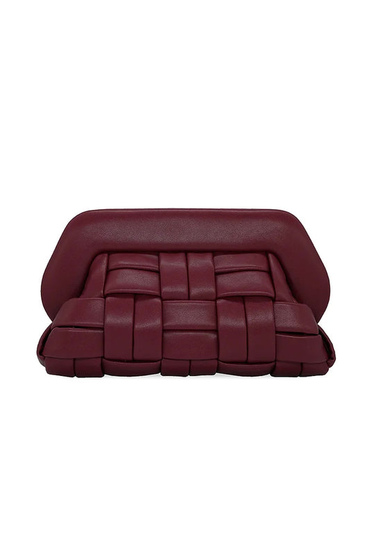 THEMOIRè Bios Woven Bag in Cabernet