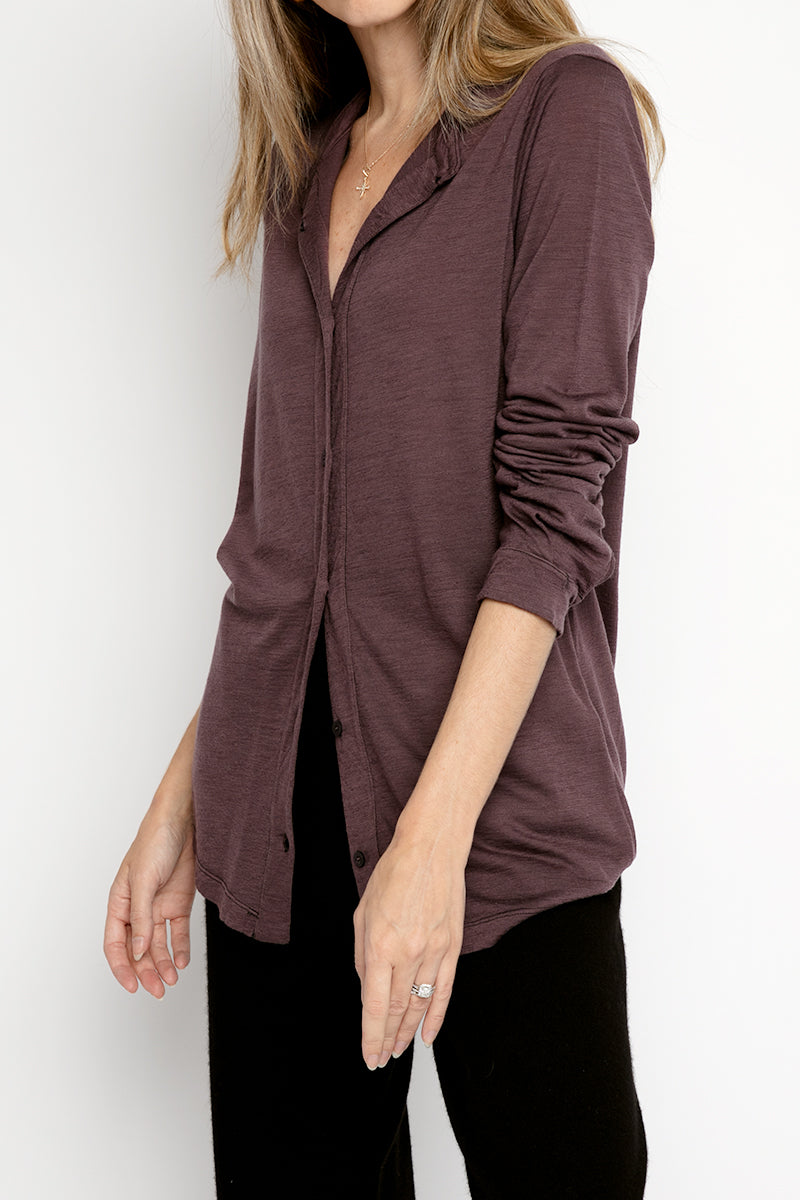 TRANSIT Button Down Shirt in Amethyst