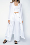 TRANSIT Duster Coat in White