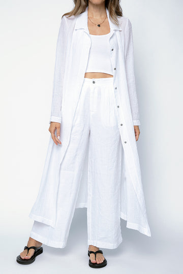 TRANSIT Duster Coat in White