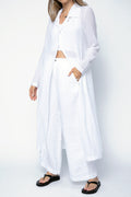TRANSIT Duster Coat in White