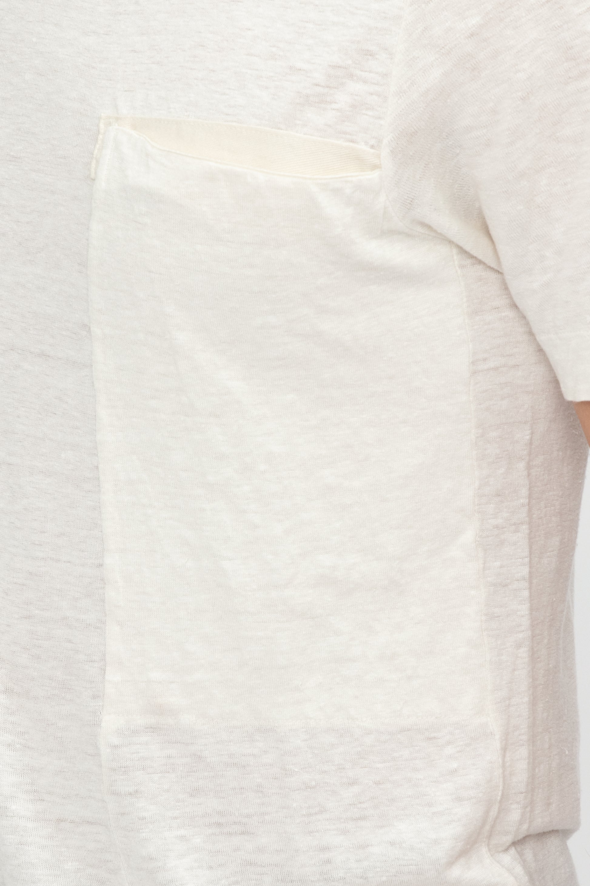 TRANSIT Linen T-Shirt in Ice