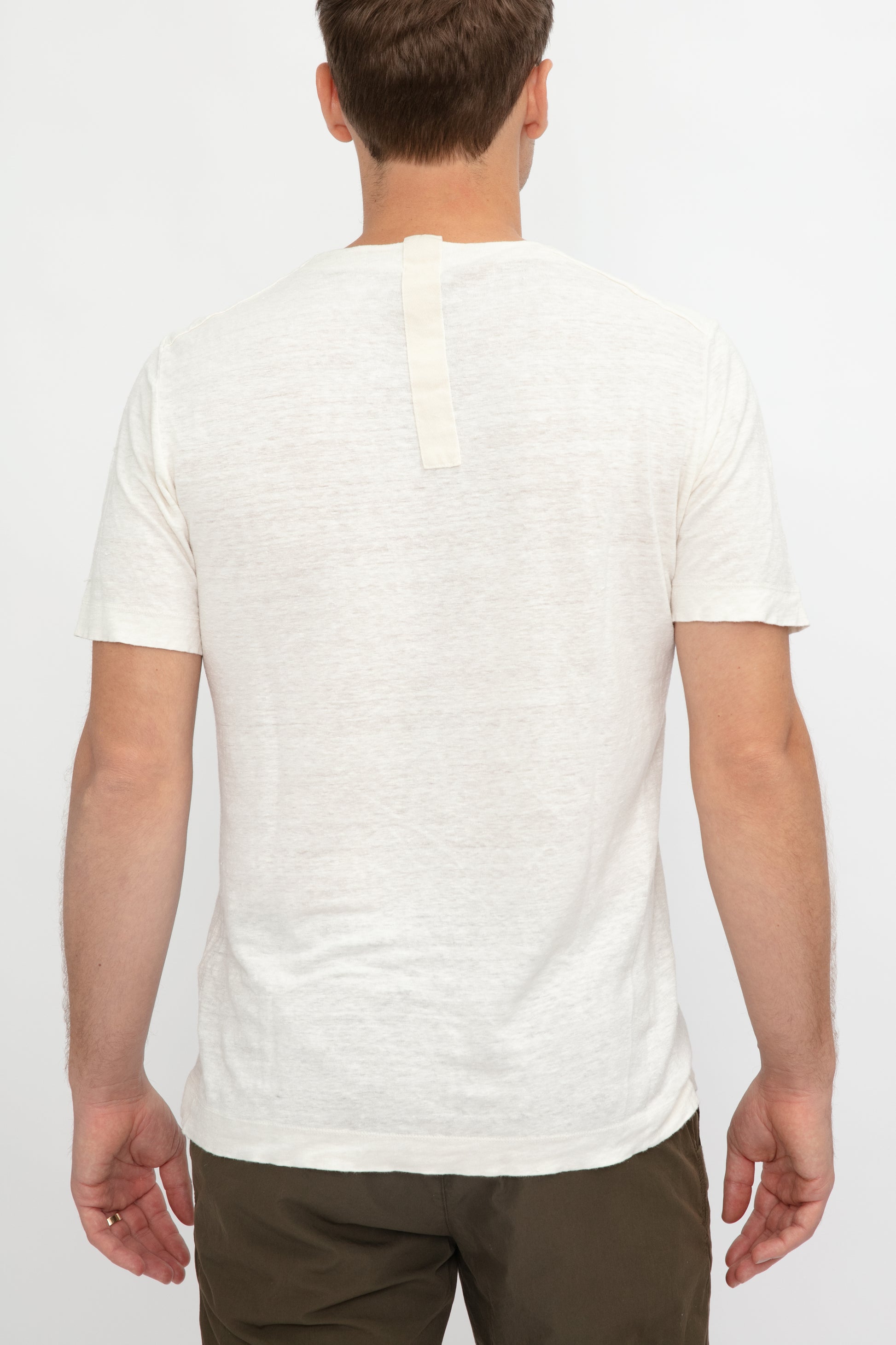 TRANSIT Linen T-Shirt in Ice