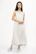 TRANSIT Long Silk Dress in Light Grey