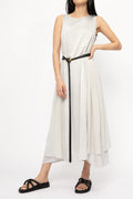 TRANSIT Long Silk Dress in Light Grey
