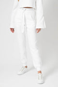 THE RANGE Ripple Jersey Jogger in White